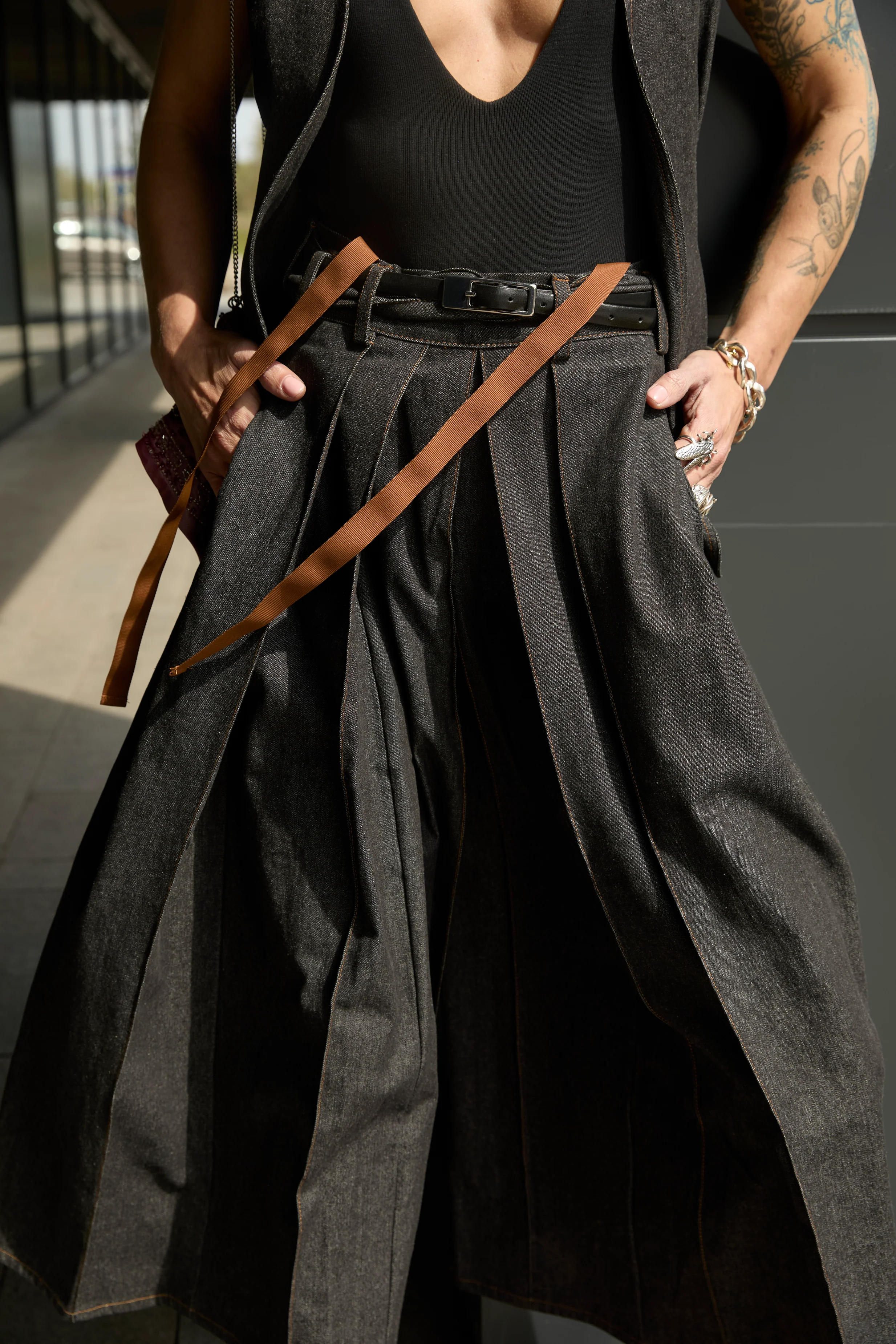 Hakama Jeans Soft Black