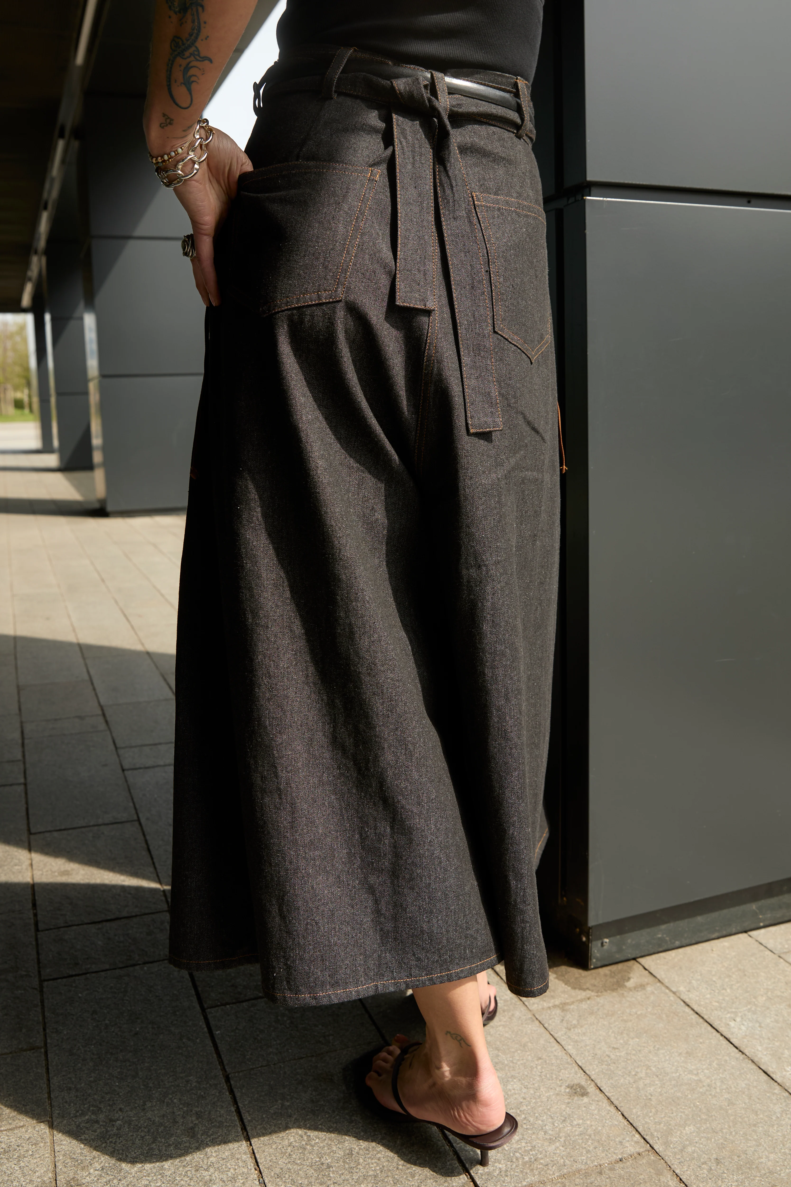 Hakama Jeans Soft Black - Image 5