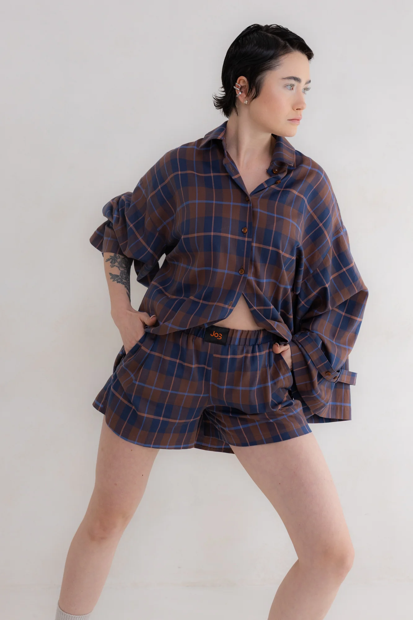 Koszula Eri Dusty Oak Flannel - Loose - Image 7