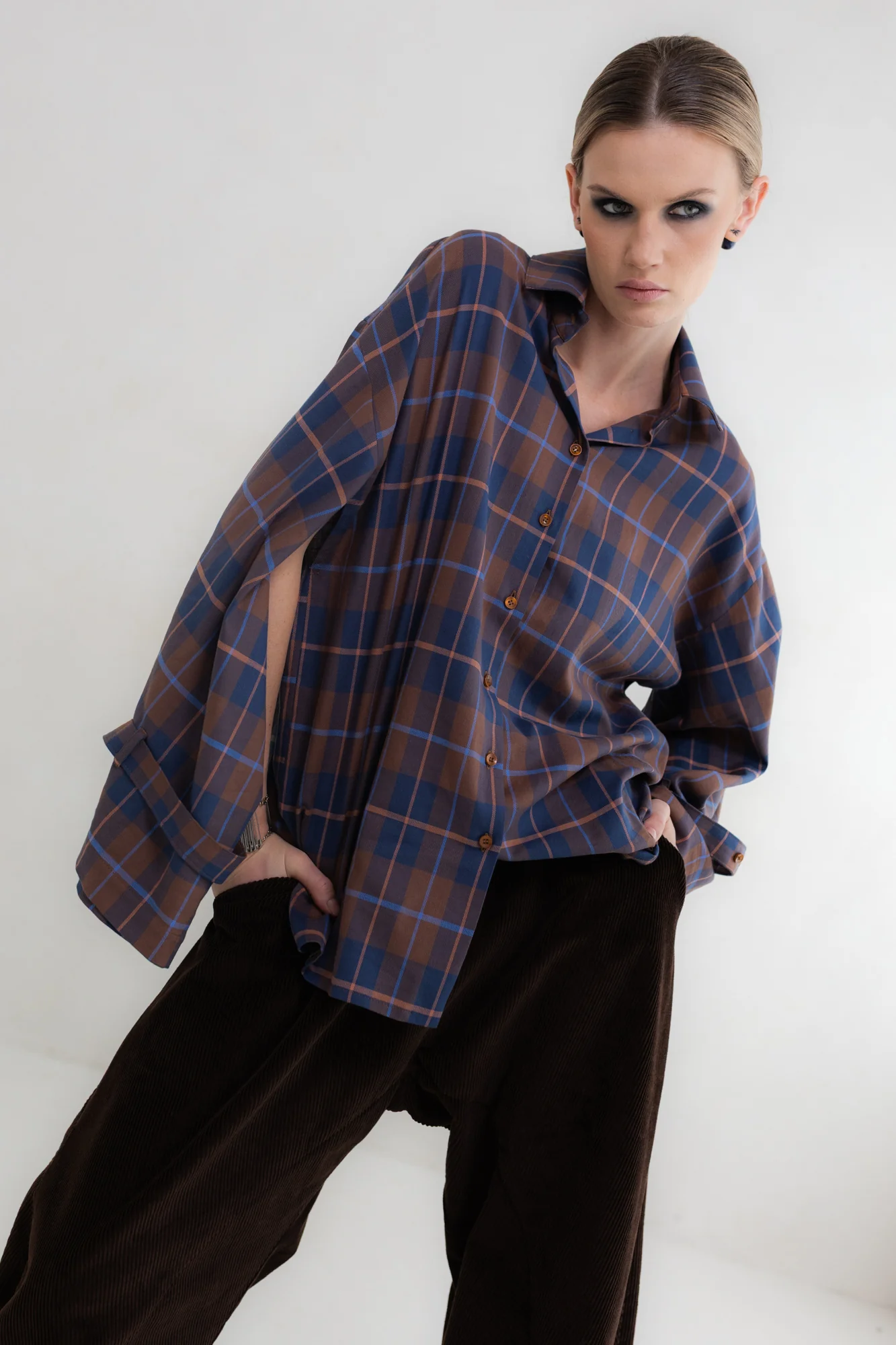 Koszula Eri Dusty Oak Flannel - Loose - Image 8