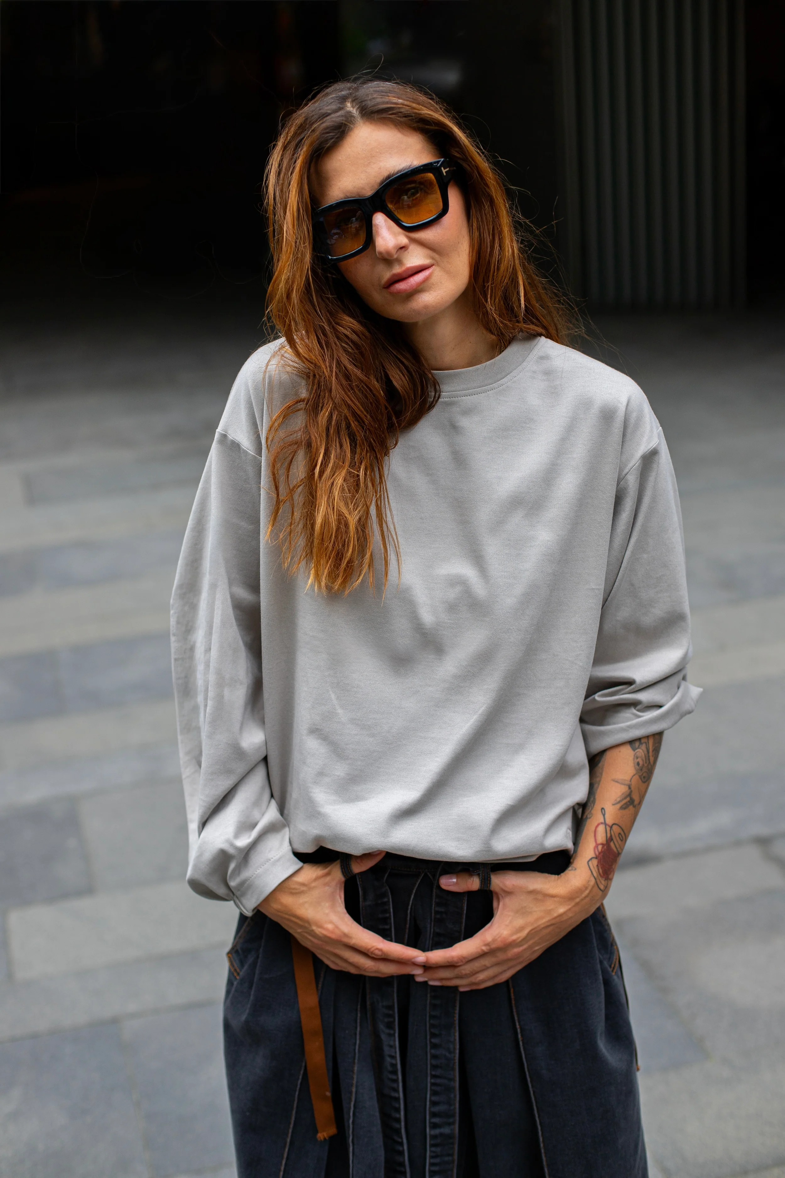 Longsleeve Sho Taupe