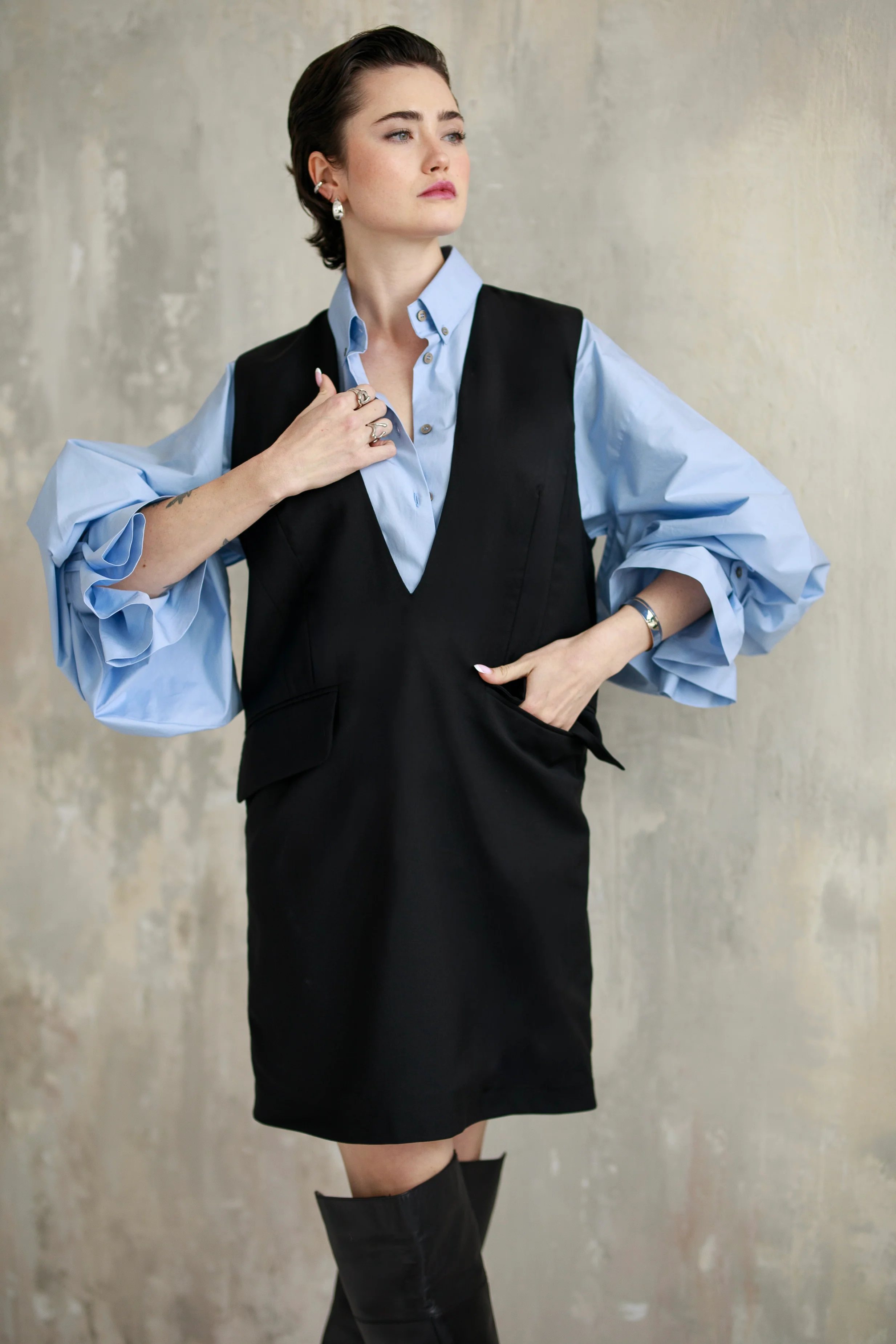 Niva Dress Black - Image 7