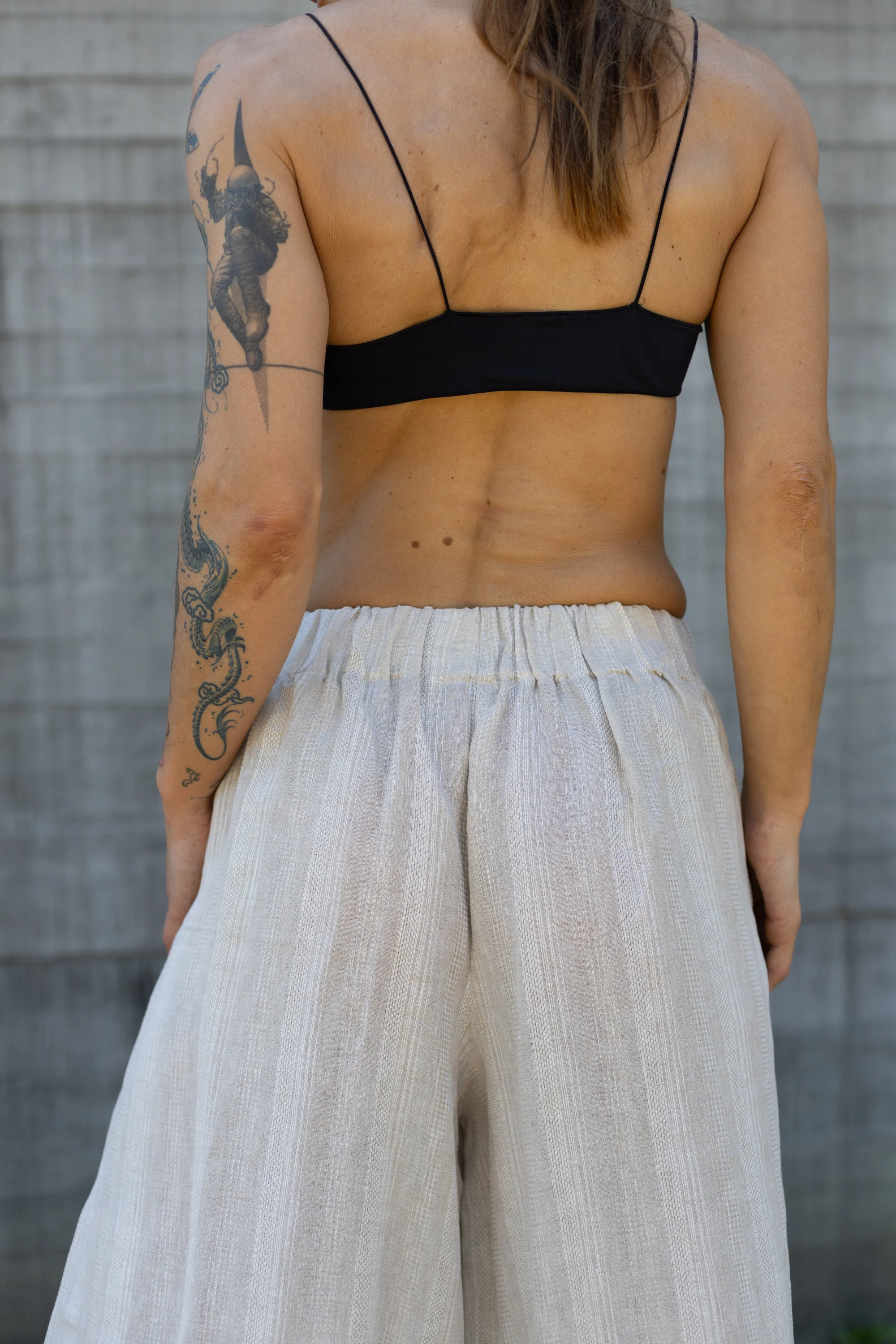 Spodnie Wide Leg Linen - Image 6